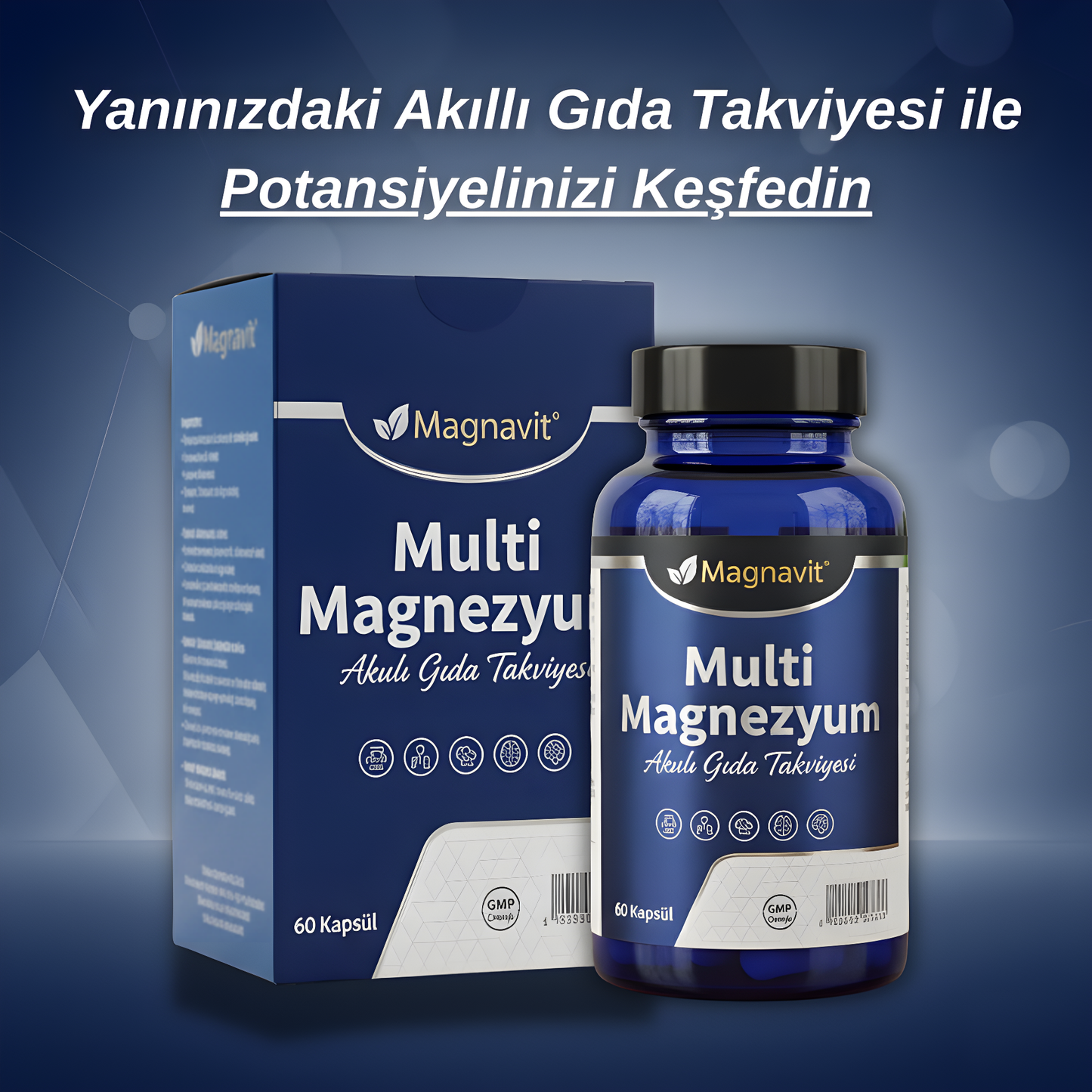 Magnavit™ Akıllı Gıda Takviyesi - 5x Çoklu Magnezyum