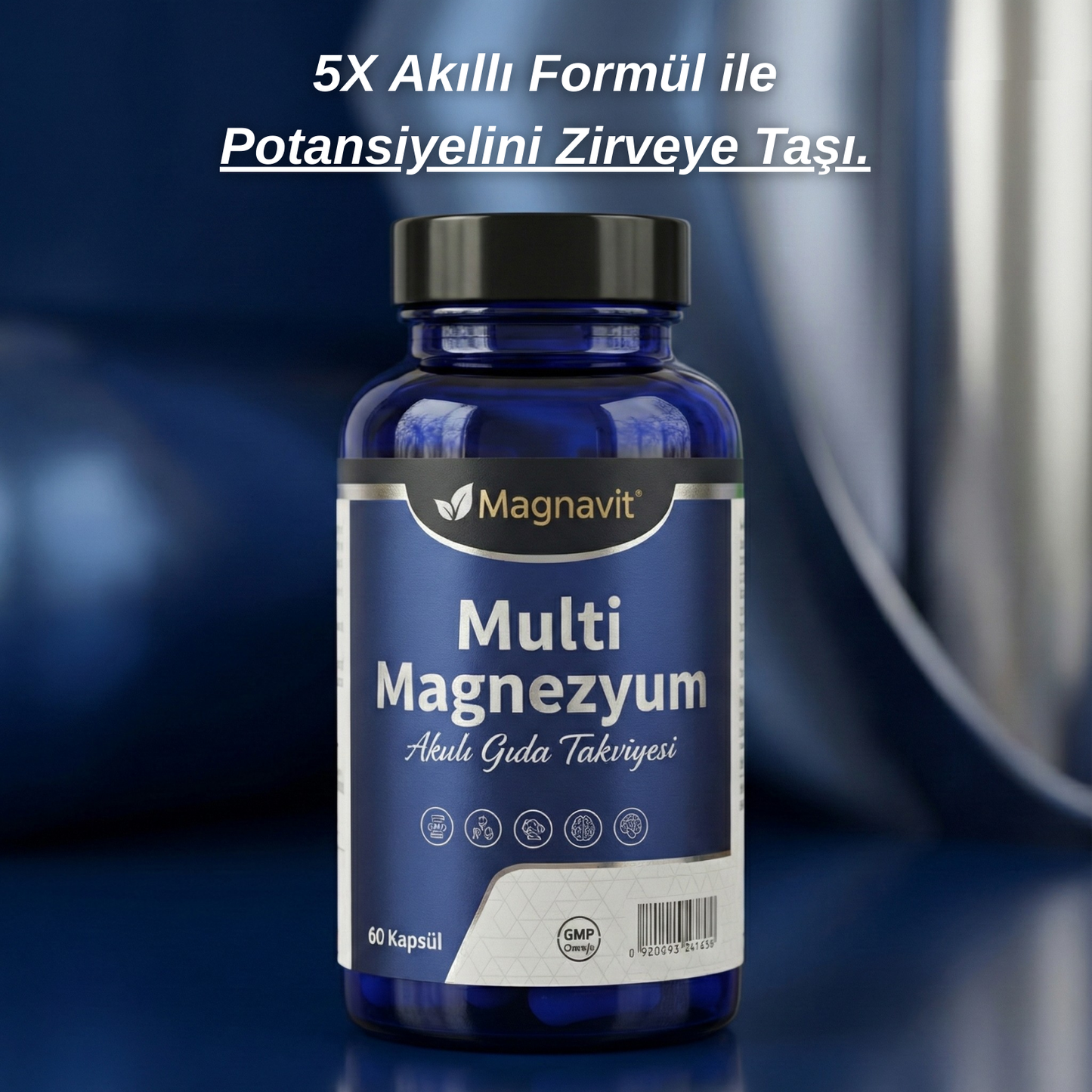 Magnavit™ Akıllı Gıda Takviyesi - 5x Çoklu Magnezyum