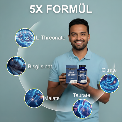 Magnavit™ Akıllı Gıda Takviyesi - 5x Çoklu Magnezyum