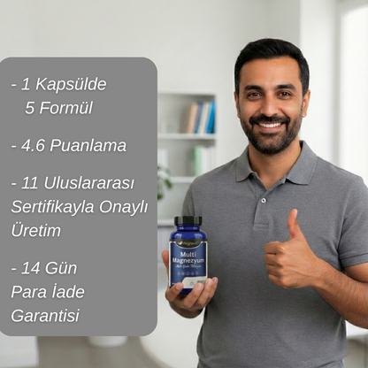 Magnavit™ Akıllı Gıda Takviyesi - 5x Çoklu Magnezyum
